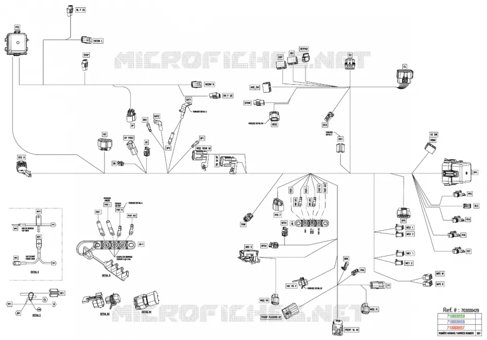 08- ELEKTRISCH HARNAS - MAIN HARNESS - 710008859