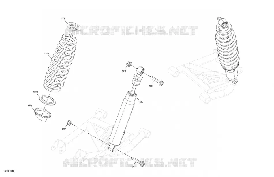 ACHTERWIELOPHANGING SHOCKS