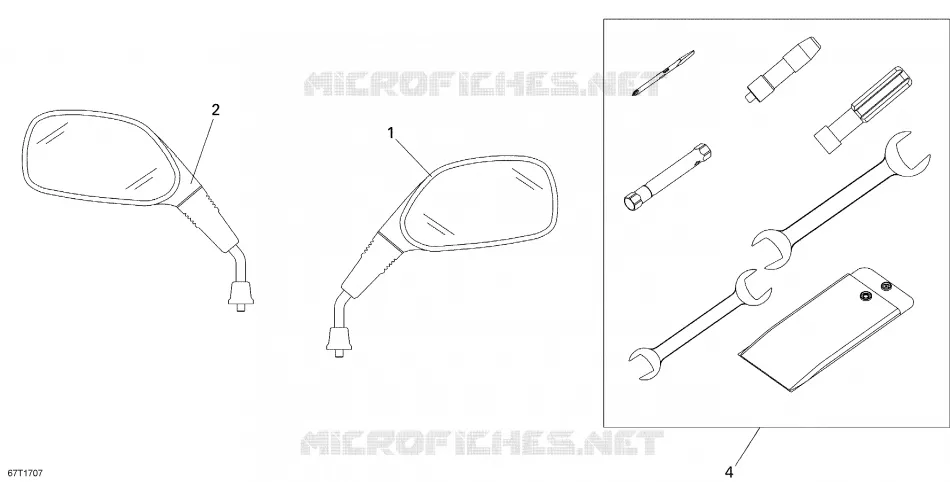 Spiegels en gereedschap