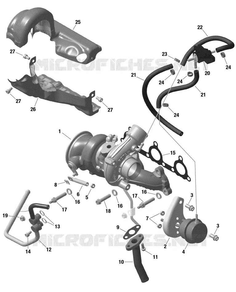 Rotax - Turbolader - Turbo Rechts