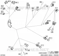 08- ELEKTRISCH HARNAS - CONSOLE WIRING HARNESS - 710008437