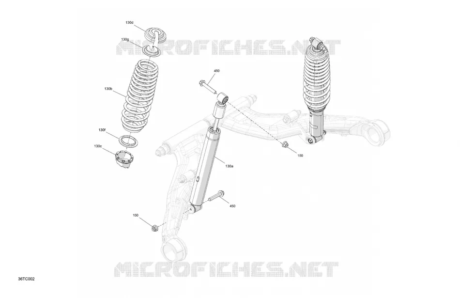 ACHTERWIELOPHANGING SHOCKS