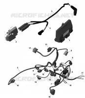 KABELBOOM EN ELEKTRONISCHE MODULE