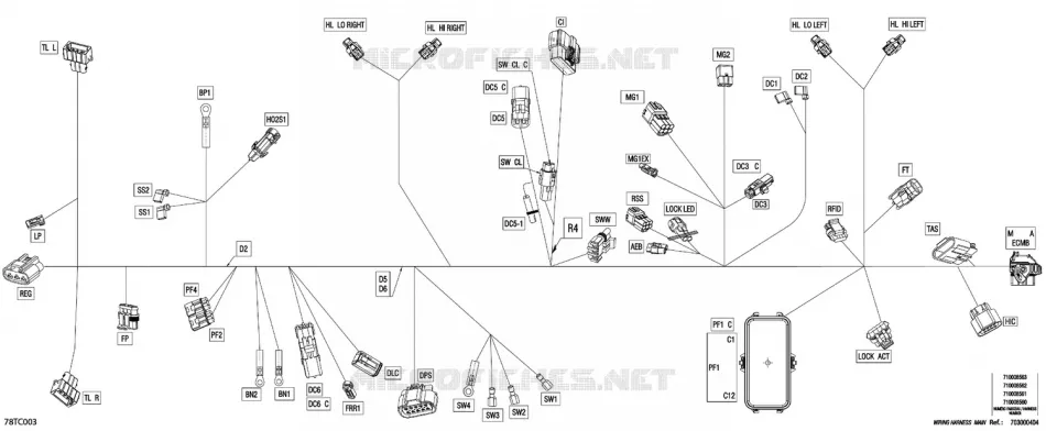08- ELEKTRISCH HARNAS - MAIN HARNESS - 710008562