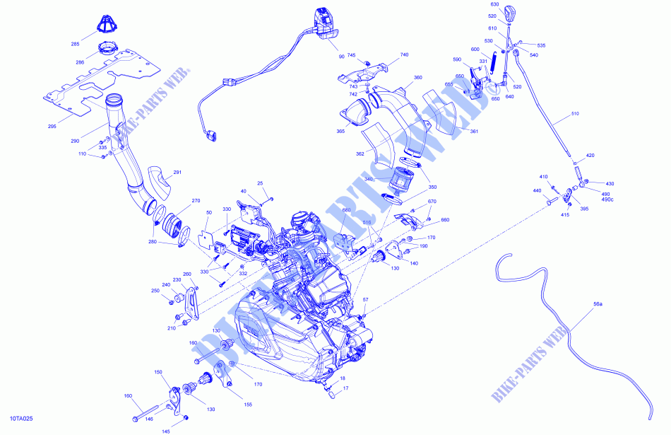 MOTOR voor Can-Am OUTLANDER XU+ 570 T 2021
