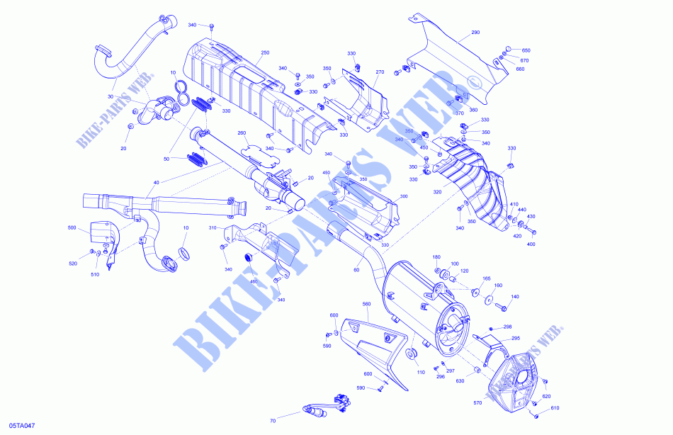 Motor   UITLAATSYSTEEM voor Can-Am OUTLANDER X MR 1000R (VISCO-4LOK) 2021