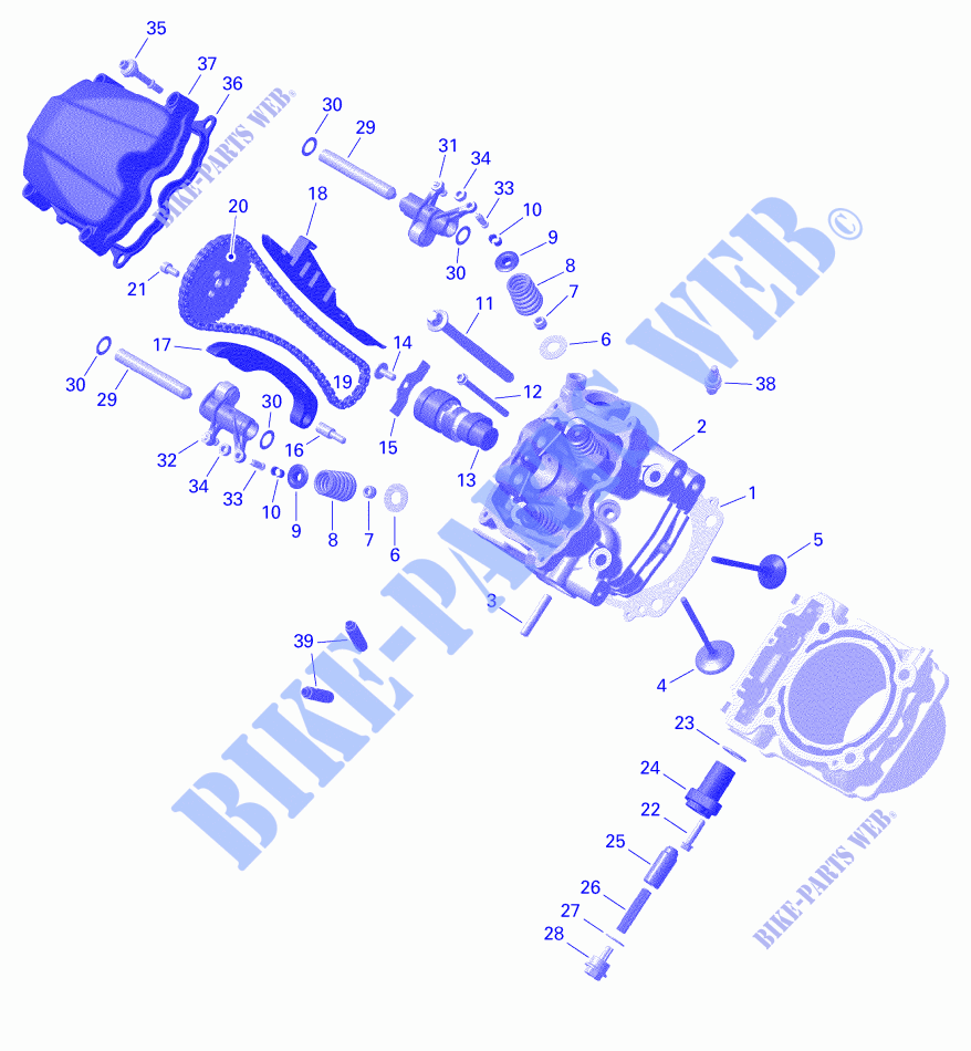 Motor   Cilinderkop voor Can-Am OUTLANDER 6X6 450 T 2020