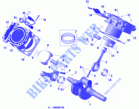 Krukas, zuiger en cilinder voor Can-Am OUTLANDER XT 1000R 2020