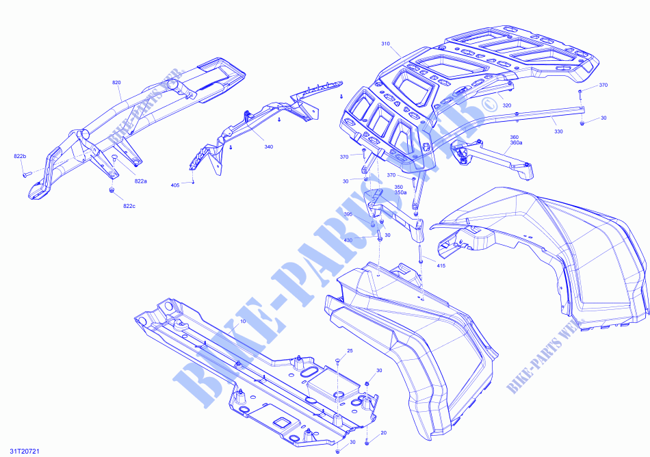 Bumper En Skid Plate voor Can-Am OUTLANDER 1000R 2020