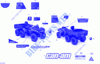 Stickers voor Can-Am OUTLANDER MAX 6X6 450 2019