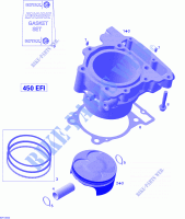 Cilinder en zuiger: voor Can-Am DS X XC / X MX 450 2014