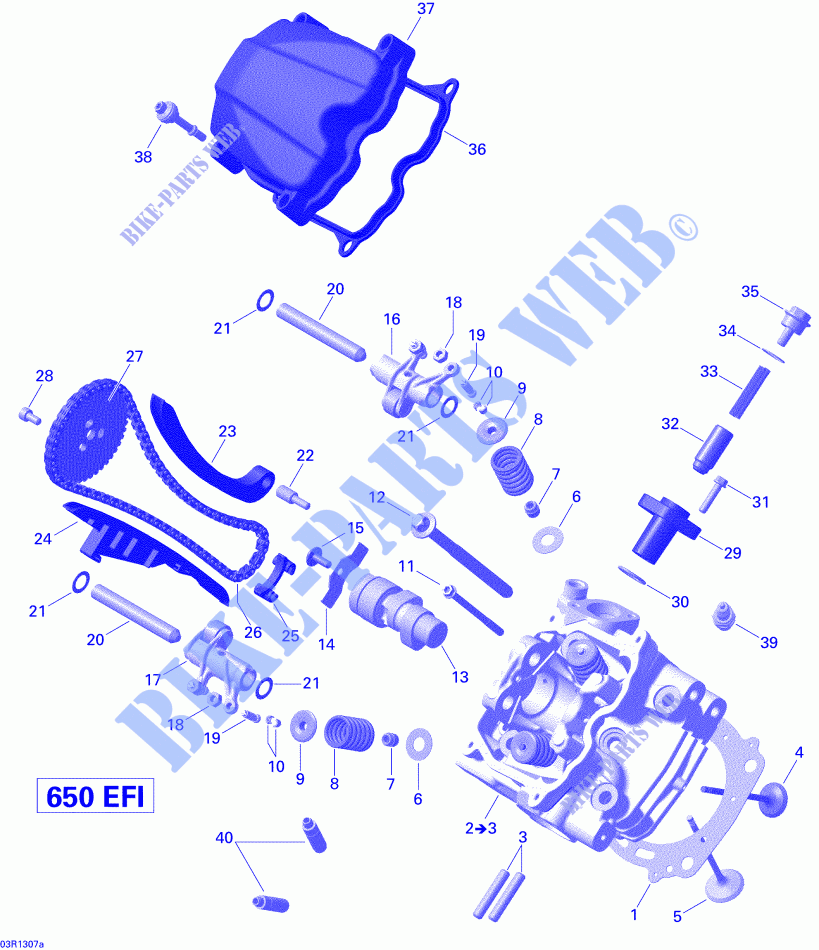 Cilinderkop, voor voor Can-Am OUTLANDER  X MR 650 2013