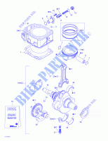 Krukas en cilinder: voor Can-Am QUEST XT 650 2004