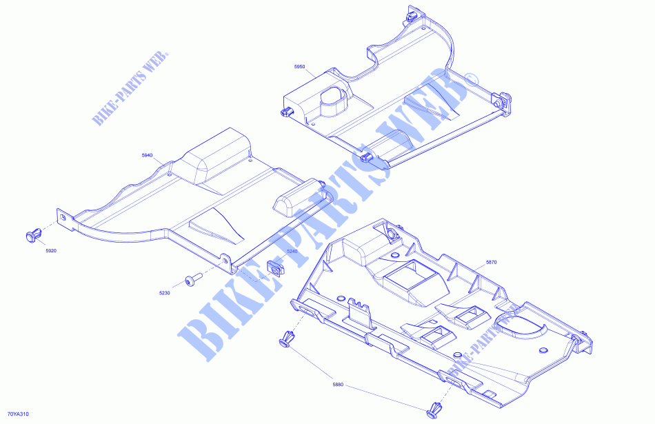 Skidplate voor Can-Am SPYDER RT LIMITED DARK EDITION (BUILT AFTER 09/2020) 2021
