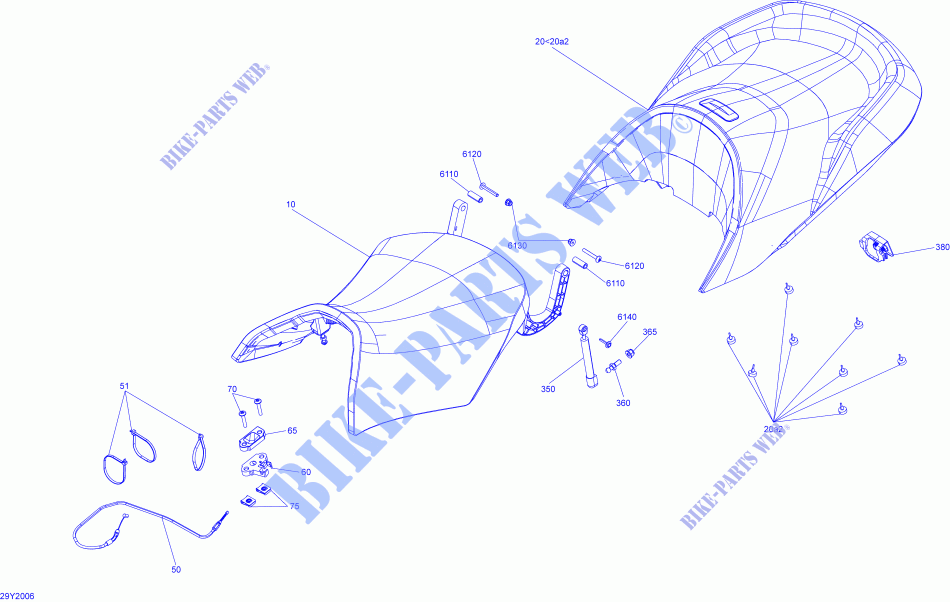 ZADEL voor Can-Am SPYDER RT SE6 (BUILT BEFORE 09/2020) 2021