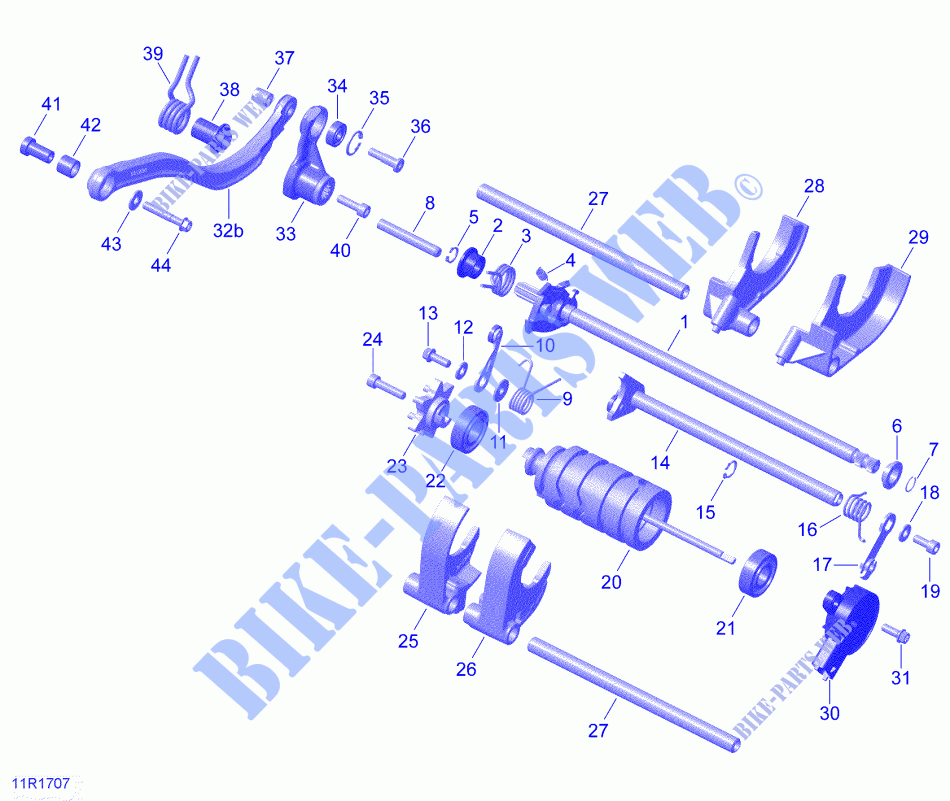 Schakelsysteem voor Can-Am SPYDER F3 LIMITED SE6 2019