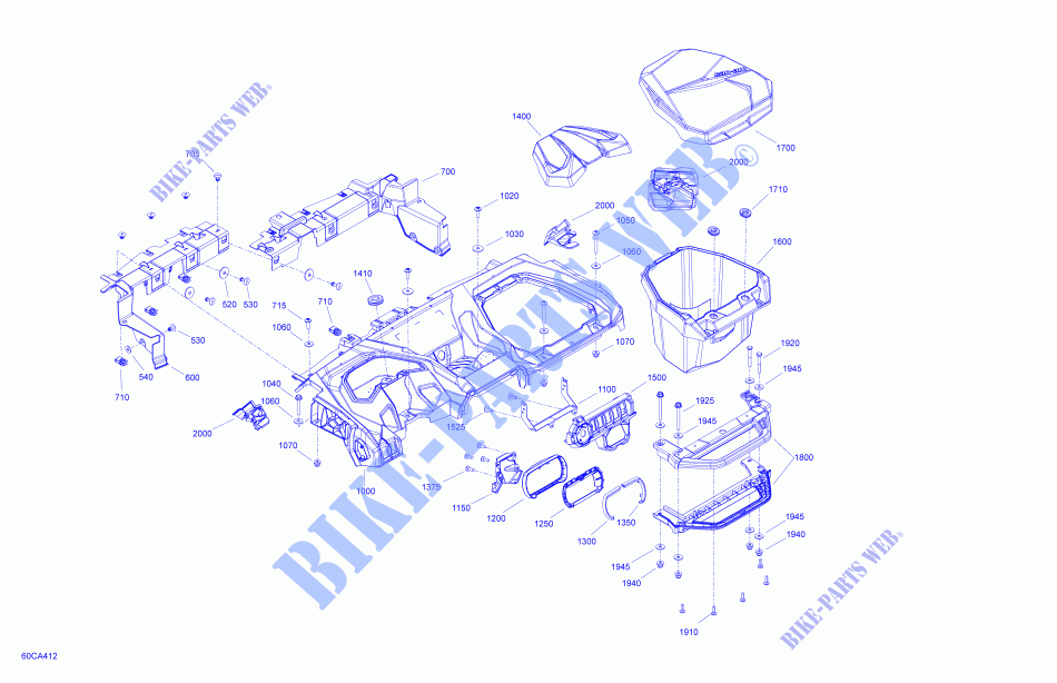 Carrosserie   Dashboard voor Can-Am MAVERICK MAX SPORT DPS 1000R 2021