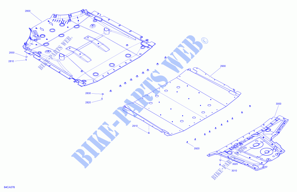 Skidplate voor Can-Am MAVERICK MAX SPORT DPS 1000R 2021