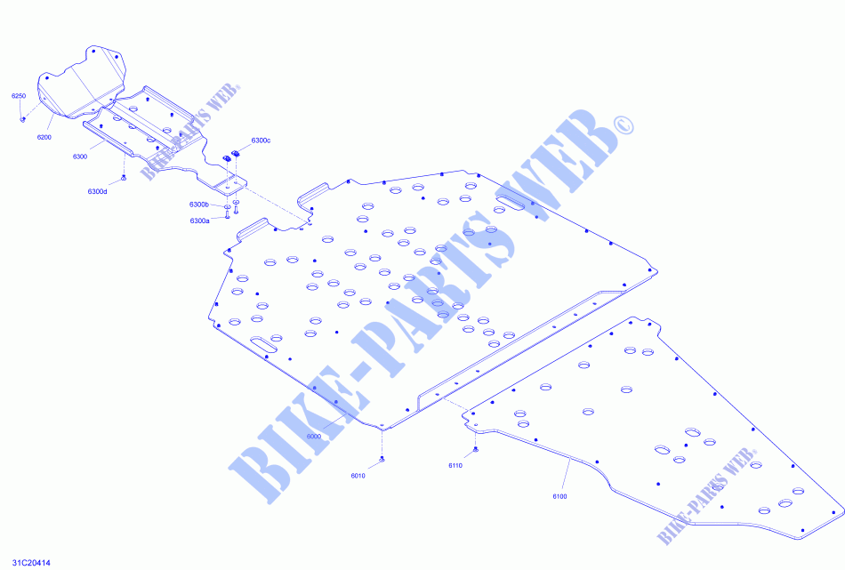 Skidplate voor Can-Am MAVERICK TURBO RR X RC 2020