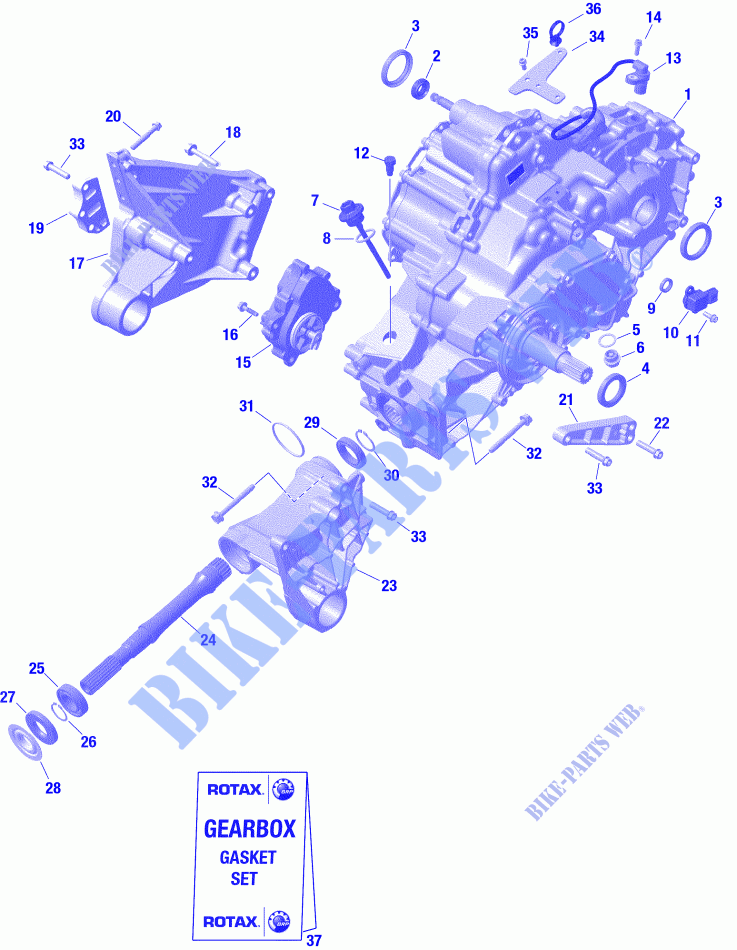 Versnellingsbak en componenten voor Can-Am MAVERICK TURBO RR X RC 2020