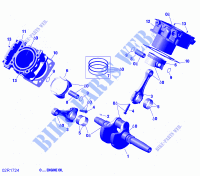 Krukas, zuiger en cilinder voor Can-Am DEFENDER MAX HD10 2019